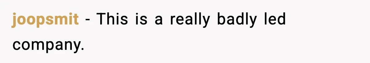 Foreman Punishes CNC Machinist For Being Late, Loses Him Thousands In Overtime And Gets Fired joopsmit − This is a really badly led company.