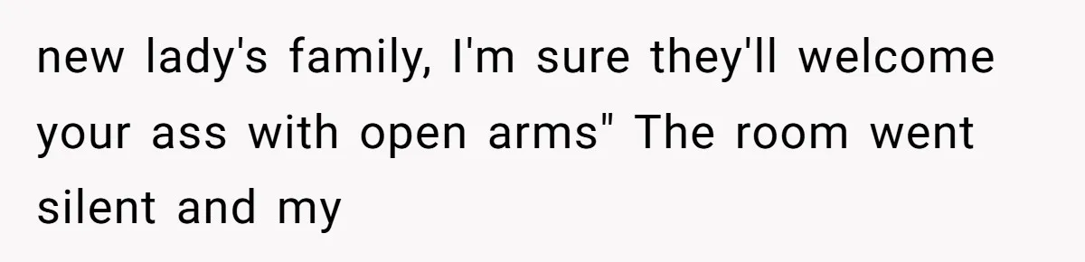 A Teen’s Lodge Trip Sparks a Major Holiday Crisis with Her Blended Family new lady's family, I'm sure they'll welcome your ass with open arms" The room went silent and my