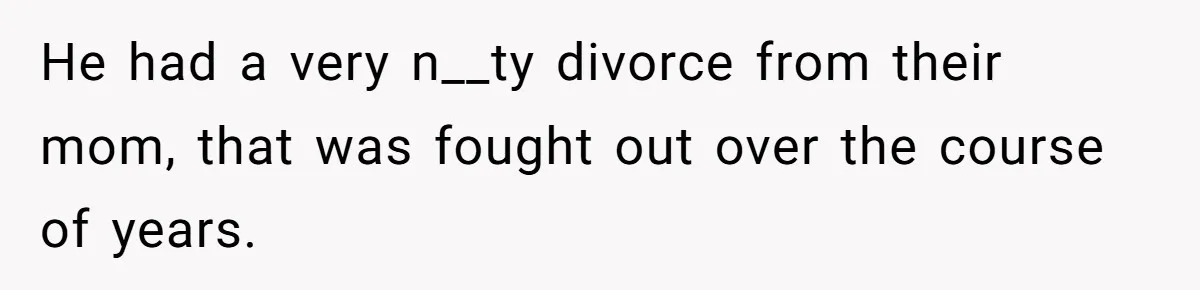 Stepkids Demand Entry Into a "Family Home" That Actually Belongs to Their Stepdad’s Wife He had a very n__ty divorce from their mom, that was fought out over the course of years.