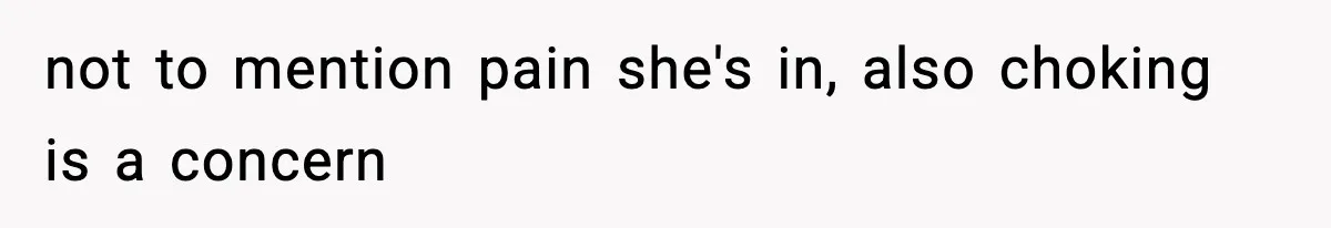 Father Exposes Wife’s Unsafe Feeding Habits To Pediatrician To Protect Their Infant not to mention pain she's in, also choking is a concern