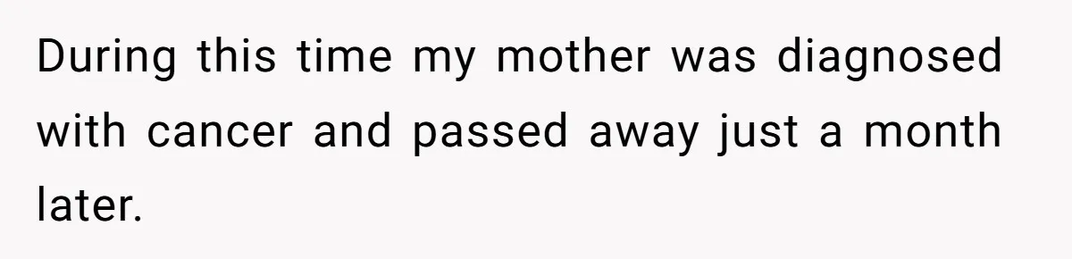 Identical Twins, Not-So-Identical Lives: When Animal Crossing Triggers a Family Explosion During this time my mother was diagnosed with cancer and passed away just a month later.