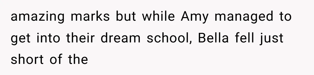 Identical Twins, Not-So-Identical Lives: When Animal Crossing Triggers a Family Explosion amazing marks but while Amy managed to get into their dream school, Bella fell just short of the