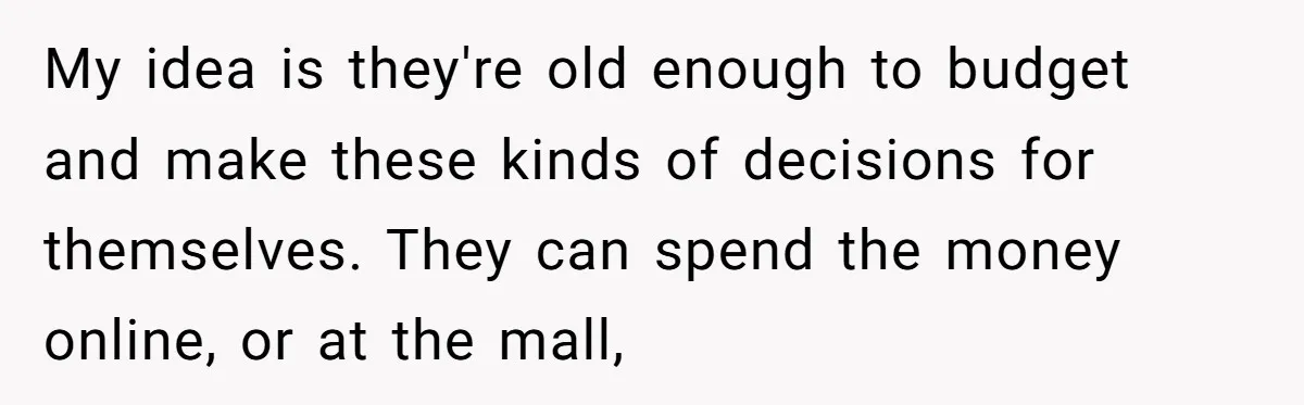 Dad Gives Twins Identical Shopping Budgets but Finds Out the “Pink Tax” Is Very Real My idea is they're old enough to budget and make these kinds of decisions for themselves. They can spend the money online, or at the mall,