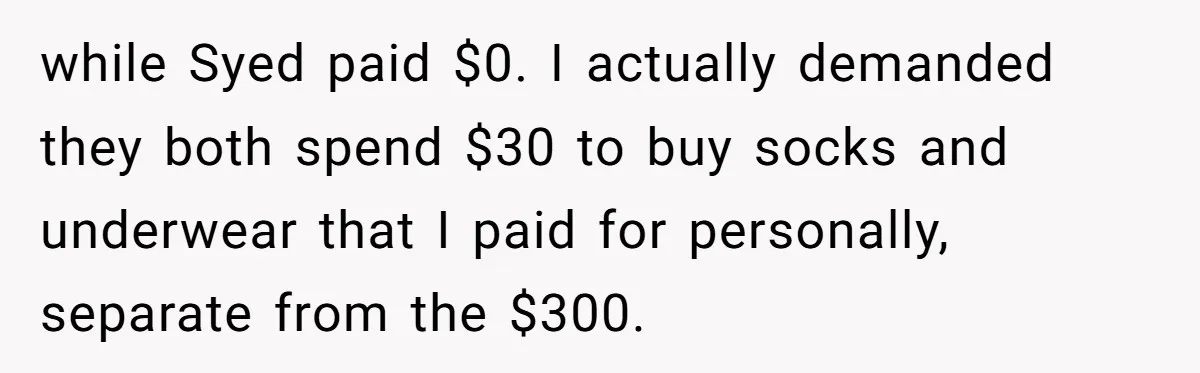 Dad Gives Twins Identical Shopping Budgets but Finds Out the “Pink Tax” Is Very Real while Syed paid $0. I actually demanded they both spend $30 to buy socks and underwear that I paid for personally, separate from the $300.