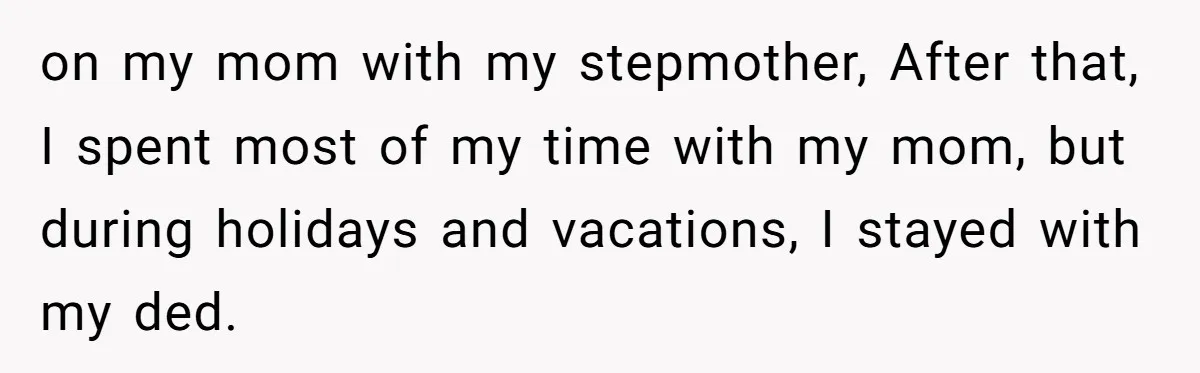 A Dad Who Kicked His Daughter Out at Eighteen Now Wants to Lead Her Down the Aisle on my mom with my stepmother, After that, I spent most of my time with my mom, but during holidays and vacations, I stayed with my ded.