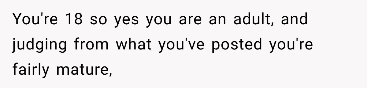 Pregnant Woman Refuses To Let Boyfriend Name Their Daughter “Renesmae” After Twilight Character You're 18 so yes you are an adult, and judging from what you've posted you're fairly mature,