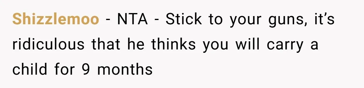 Pregnant Woman Refuses To Let Boyfriend Name Their Daughter “Renesmae” After Twilight Character Shizzlemoo − NTA - Stick to your guns, it’s ridiculous that he thinks you will carry a child for 9 months