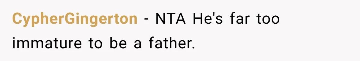 Pregnant Woman Refuses To Let Boyfriend Name Their Daughter “Renesmae” After Twilight Character CypherGingerton − NTA He's far too immature to be a father.