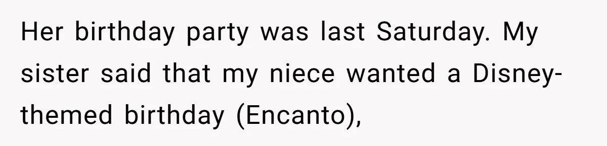 Her birthday party was last Saturday. My sister said that my niece wanted a Disney-themed birthday (Encanto),