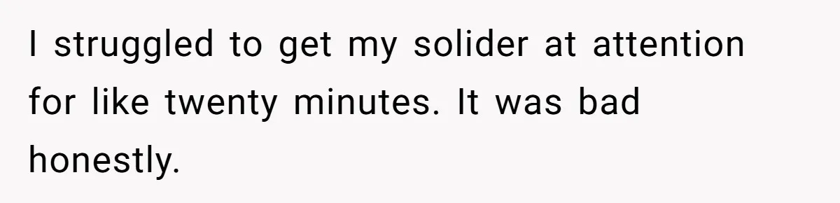 Teen Who Came Out At 14 Now Realizes He Is Straight And Struggles To Tell Everyone I struggled to get my solider at attention for like twenty minutes. It was bad honestly.