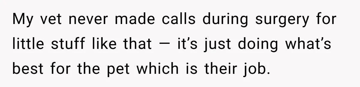 Dog Owner Upset After Vet Removes Puppy’s Teeth During Neutering Without Consent My vet never made calls during surgery for little stuff like that — it’s just doing what’s best for the pet which is their job.
