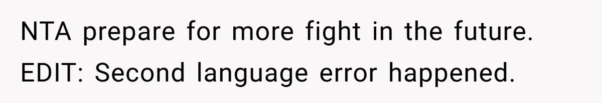 NTA prepare for more fight in the future. EDIT: Second language error happened.