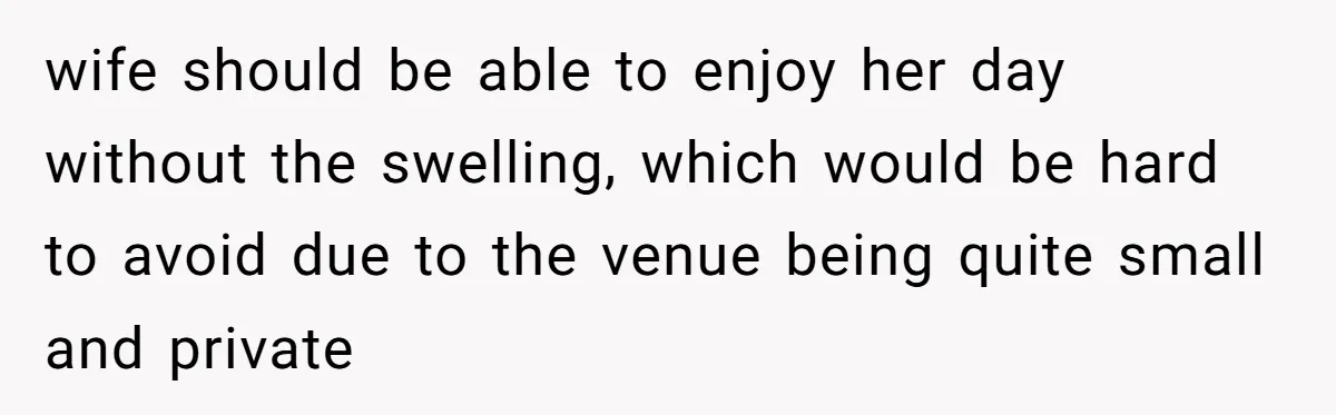 Man Can’t Believe His Family Calls Him Heartless For Choosing His Allergic Bride Over A Dog wife should be able to enjoy her day without the swelling, which would be hard to avoid due to the venue being quite small and private