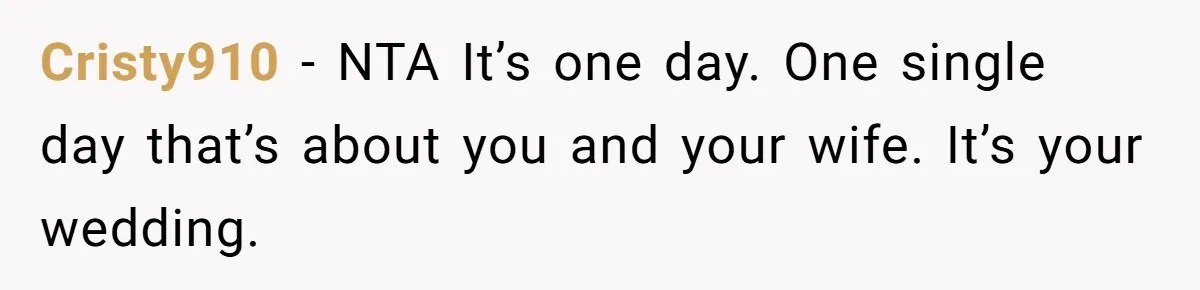Man Can’t Believe His Family Calls Him Heartless For Choosing His Allergic Bride Over A Dog Cristy910 − NTA It’s one day. One single day that’s about you and your wife. It’s your wedding.