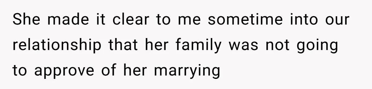 Husband Shocked After Wife Says Meeting Her Parents Requires A Second Wedding She made it clear to me sometime into our relationship that her family was not going to approve of her marrying