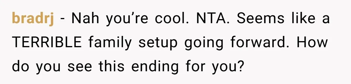 Man Refuses To Help Fiancée’s Daughter After Being Told “She’s Not Yours” bradrj − Nah you’re cool. NTA. Seems like a TERRIBLE family setup going forward. How do you see this ending for you?
