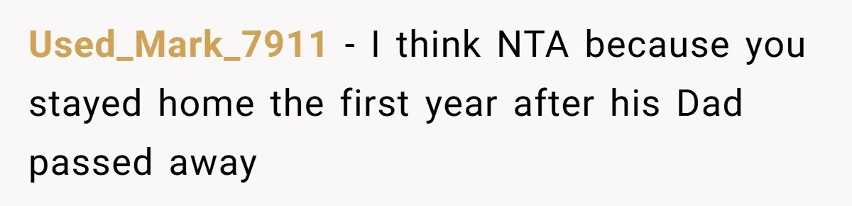 Woman Refuses To Cancel Hawaii Trip After Father-in-Law’s Death, Marriage Tensions Explode Used_Mark_7911 − I think NTA because you stayed home the first year after his Dad passed away