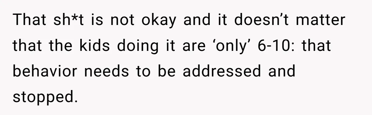 A Community Meeting Turns into a Giggle Fit Over “Gang Activity” Claims That sh*t is not okay and it doesn’t matter that the kids doing it are ‘only’ 6-10: that behavior needs to be addressed and stopped.