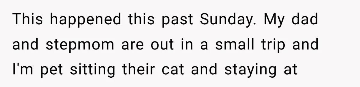 A Community Meeting Turns into a Giggle Fit Over “Gang Activity” Claims This happened this past Sunday. My dad and stepmom are out in a small trip and I'm pet sitting their cat and staying at