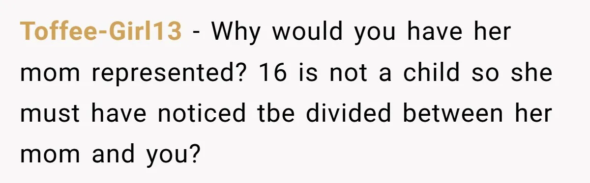 Brother Stands His Ground as Sister Demands Stepmother Be Added to His Memorial Tattoo Toffee-Girl13 − Why would you have her mom represented? 16 is not a child so she must have noticed tbe divided between her mom and you?