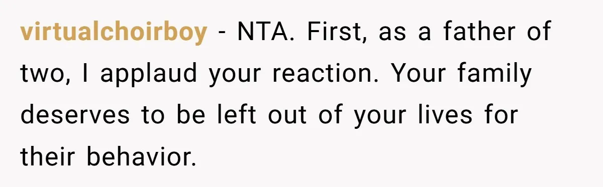 Family Turns Baby Shower Into A “Prank” For Mom, Husband Completely Loses It virtualchoirboy − NTA. First, as a father of two, I applaud your reaction. Your family deserves to be left out of your lives for their behavior.