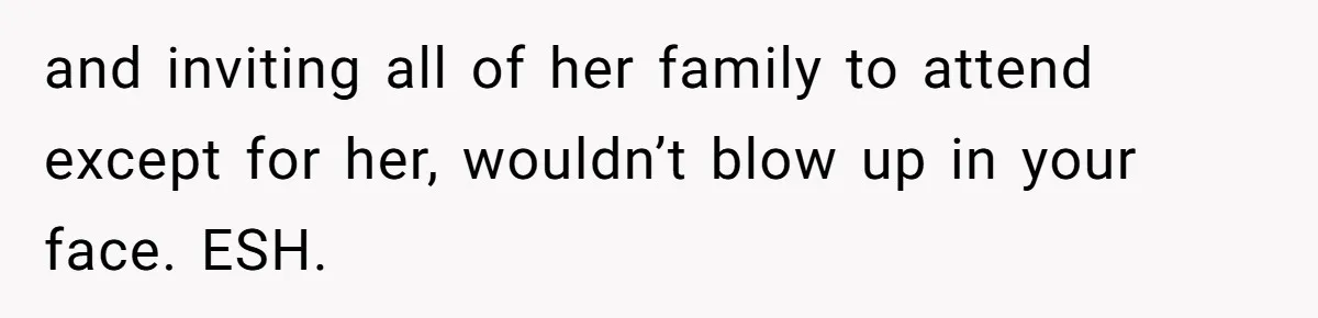 Family Turns Baby Shower Into A “Prank” For Mom, Husband Completely Loses It and inviting all of her family to attend except for her, wouldn’t blow up in your face. ESH.