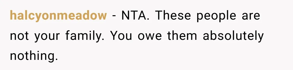 Mom Gave Her Away at Age Nine and Now Wants Help with Mortgage Payments halcyonmeadow - NTA. These people are not your family. You owe them absolutely nothing.