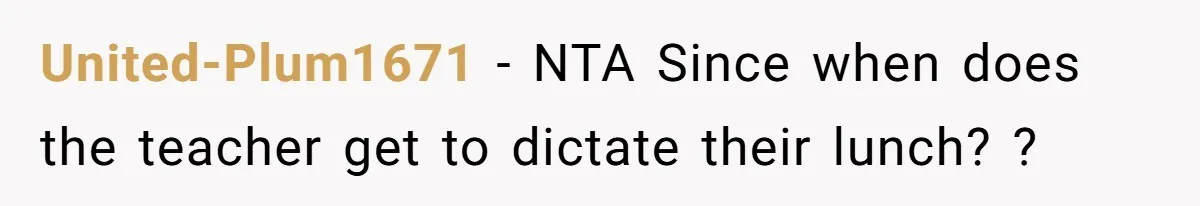 Aunt Takes Niece for Happy Meals After Teacher Discards Her Homemade School Lunch United-Plum1671 − NTA Since when does the teacher get to dictate their lunch? ?
