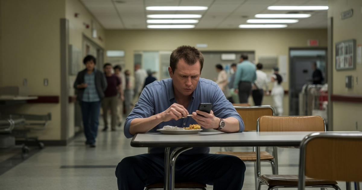 Man Eats Lunch At Hospital Cafeteria, Family Loses It And Calls Him Morally Wrong