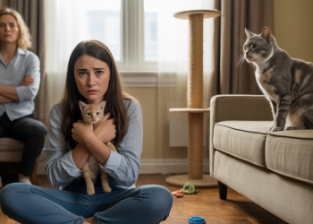 Woman Brings Home Kitten Without Asking Roommate, Demands Elderly Cat Be Locked In Bedroom