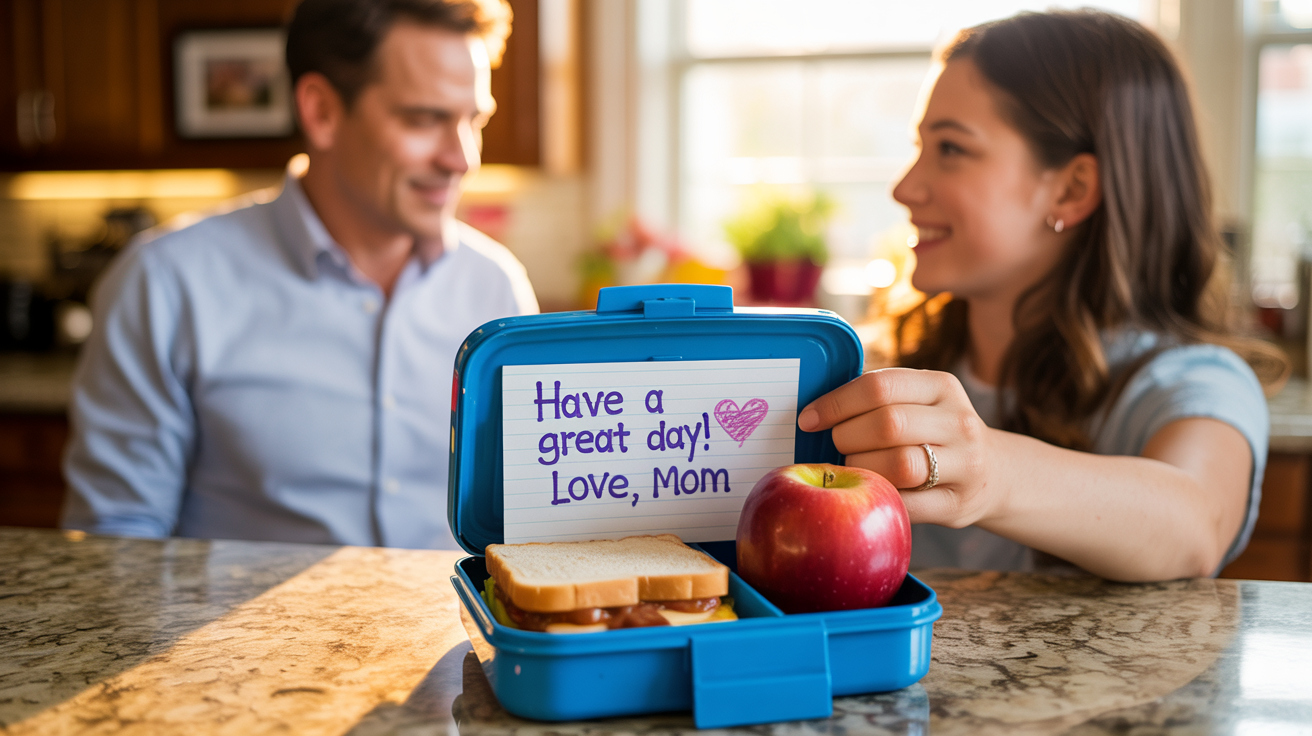 Wife Refuses Husband’s Name on Daughter’s Personal Lunch Notes