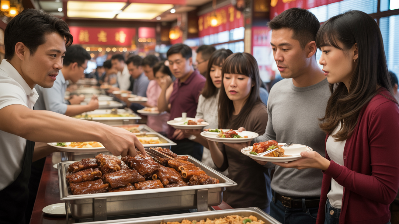 Man Calls Out Greedy Buffet Guest, Girlfriend Says It Was Embarrassing