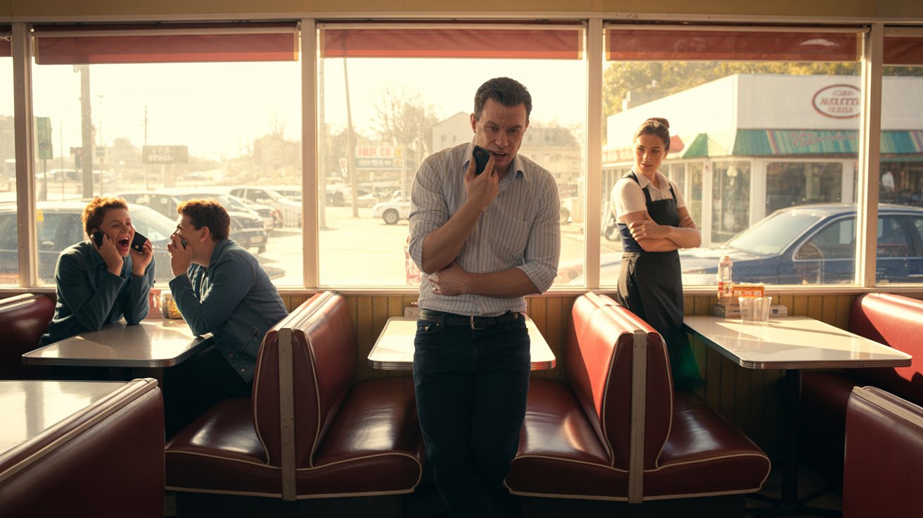 He Screamed on Speakerphone in an Empty Diner, So Strangers Screamed Back