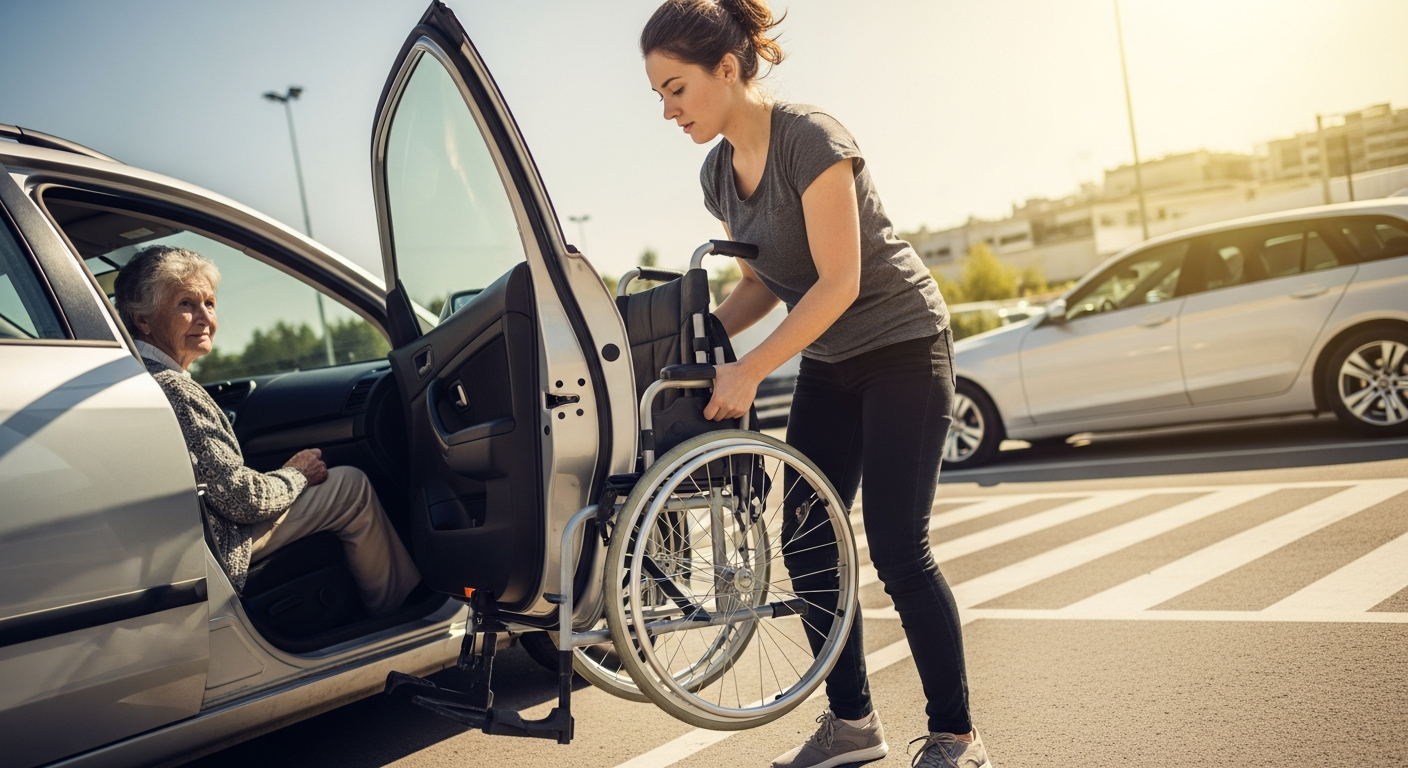 Grandma’s Wheelchair Becomes a Sudden Obstacle for a Driver Parked in the Loading Zone