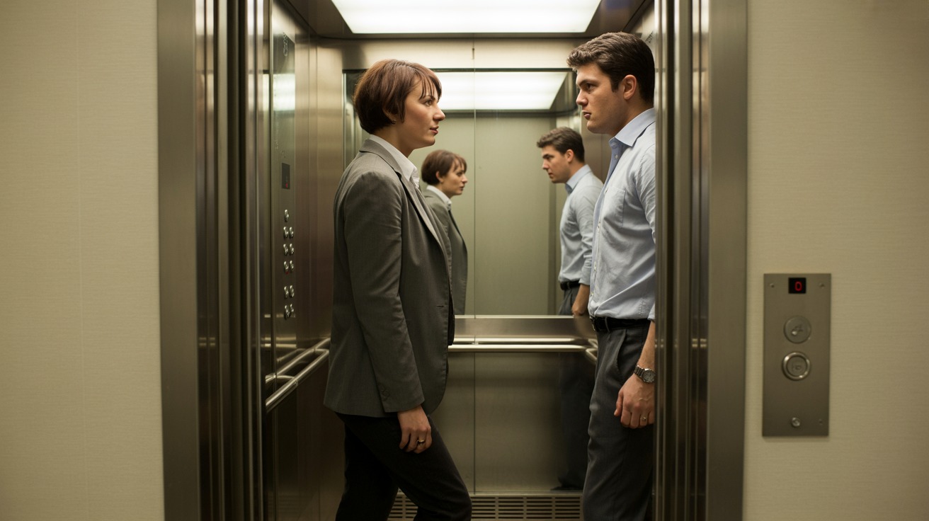 Woman Blocks Elevator Exit, Gets Shoulder-Checked The Next Day Instead