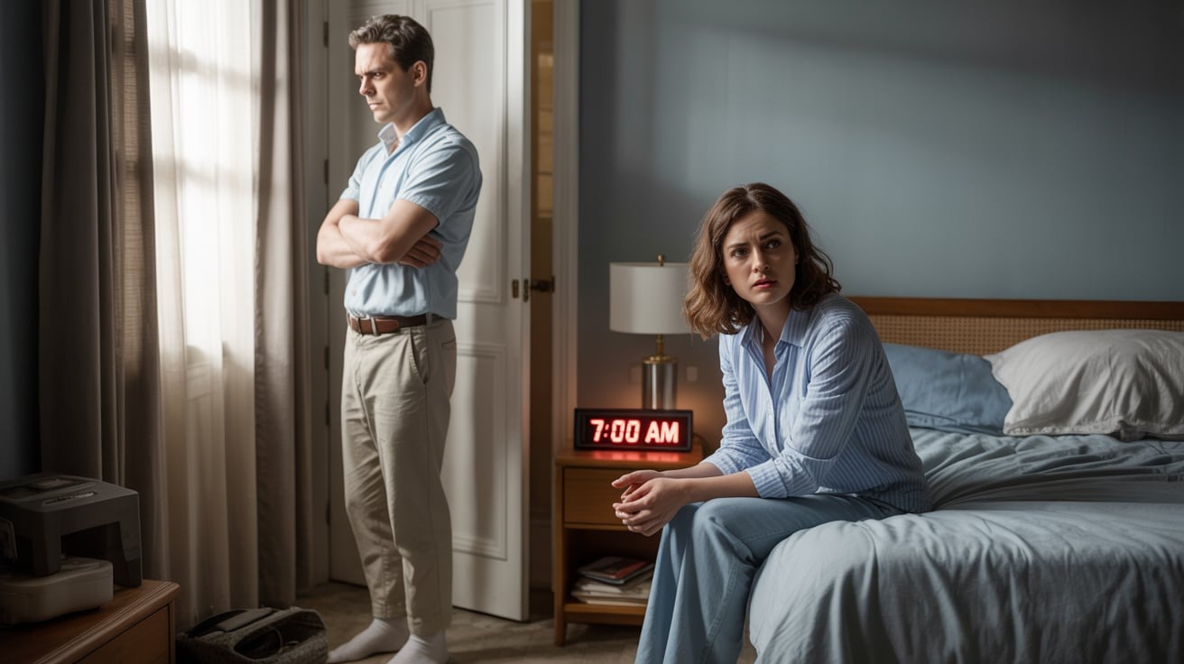 Husband Forgot His Alarm, Then Blamed His Wife For Ruining His Entire Day