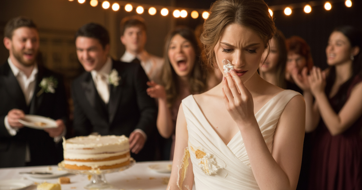 Bride Warns She’ll Be Livid If Groom Smashes Cake In Her Face,, He Tests Her Anyway
