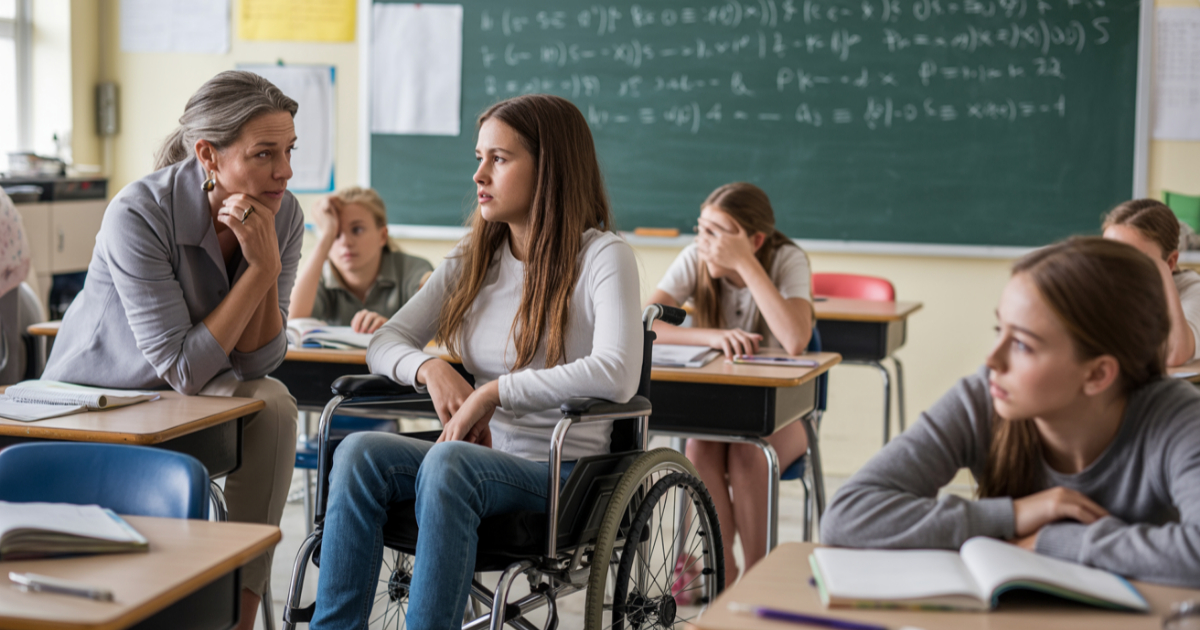 Disabled Student Snaps After Teacher Keeps Commenting On Her Beat-Up Wheelchair