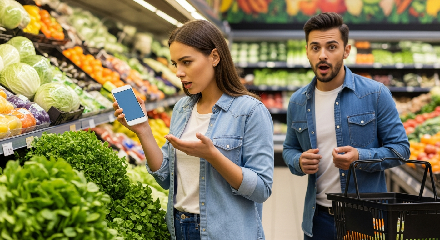 Woman Ranting About Herpes on Speakerphone Gets a Reality Check at the Grocery Store