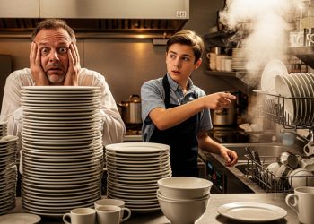Teen Dishwasher Lets His Boss Fail to Teach Him a Lesson on the Busiest Day