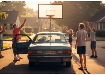 Man Turns Old Car Into Hoop After Neighbor Complaints