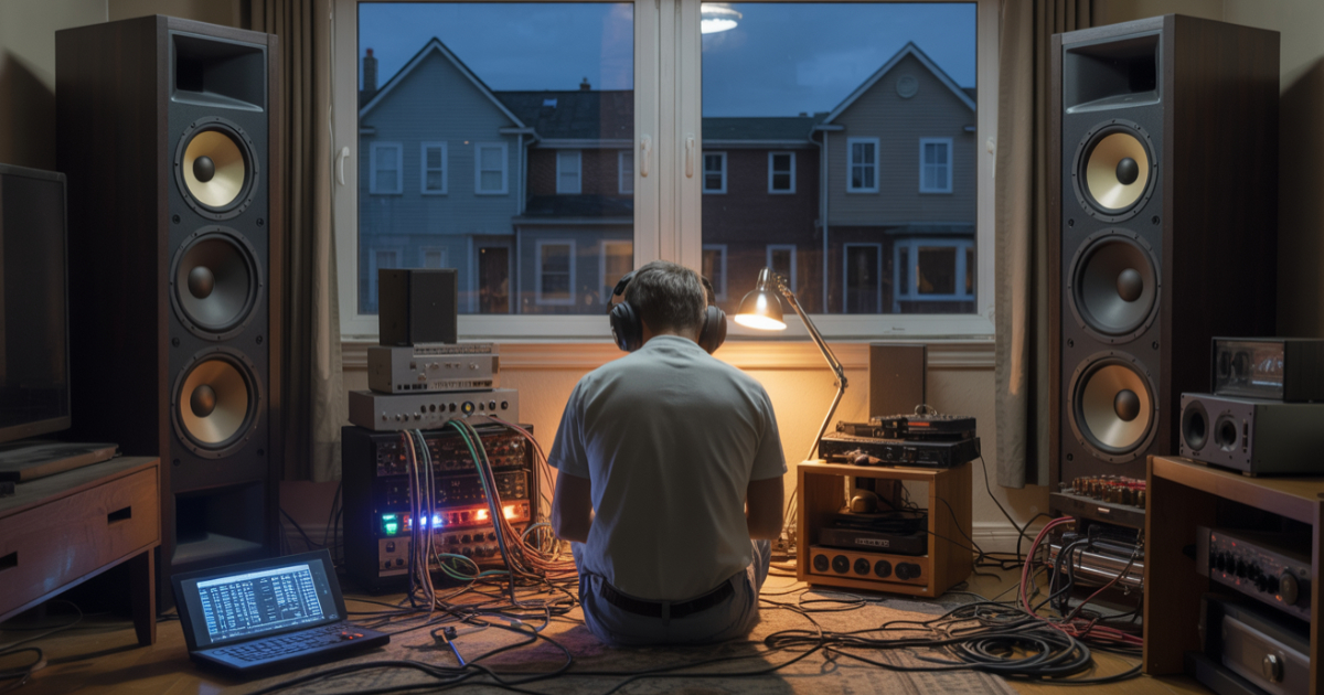 Fed Up With The Noise, Man Gets Even With His Neighbors Using $50K Worth Of Speakers