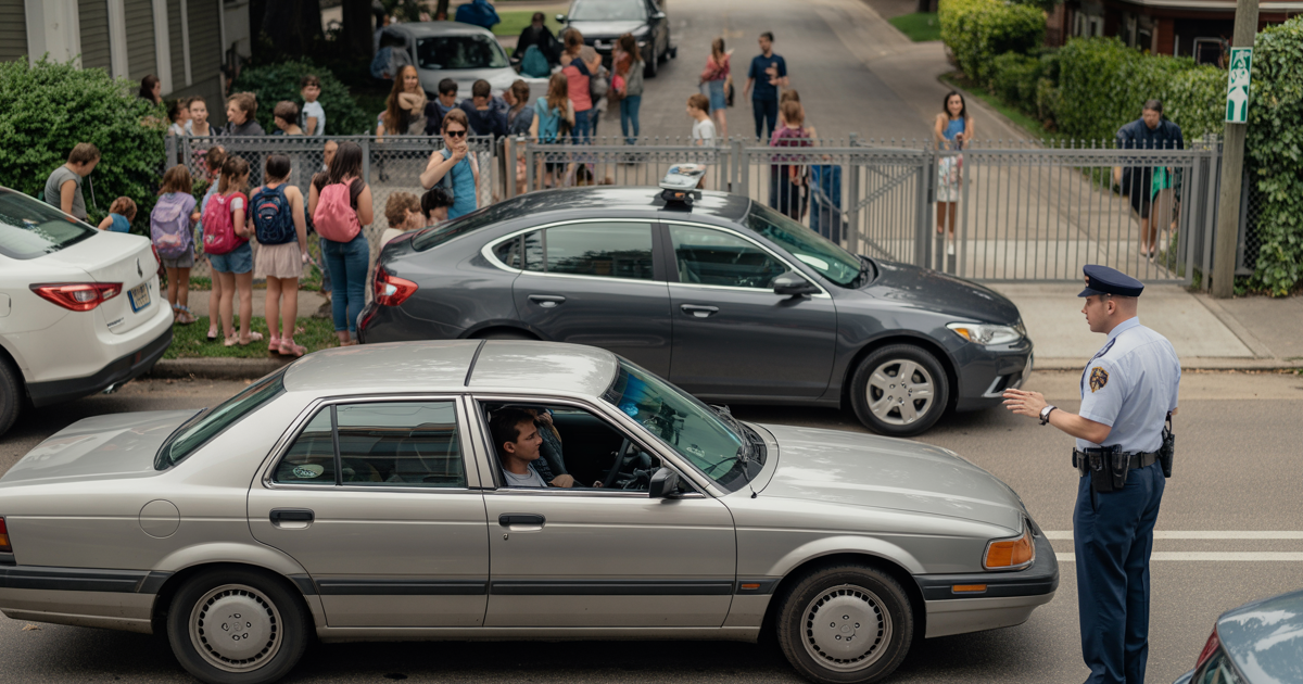 Parent Blocks Neighbor’s Driveway “For Just 5 Minutes,” Gets Ticketed Instead When Police Step In