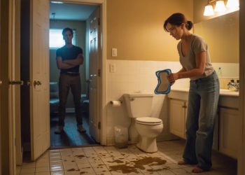 Woman Put Dog Pee Pads On The Bathroom Floor To Solve Her Boyfriend’s Aim Problem, Now He’s Furious