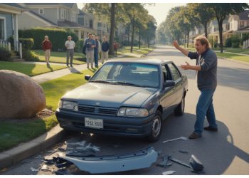 Homeowner Puts Big Rock in Yard, Speeding Drivers Learn Hard Way