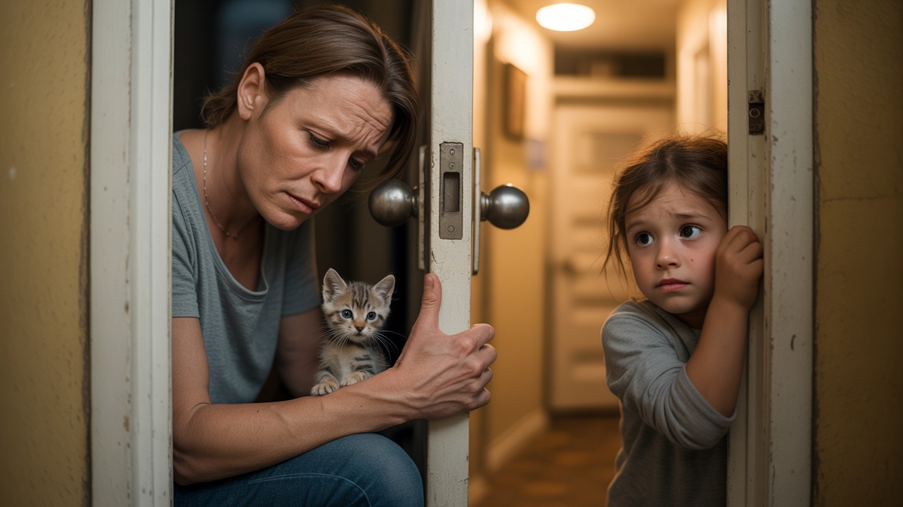 Neighbor’s Child Won’t Stop Ringing Her Doorbell For A Cat, So She Makes One Bad Lie