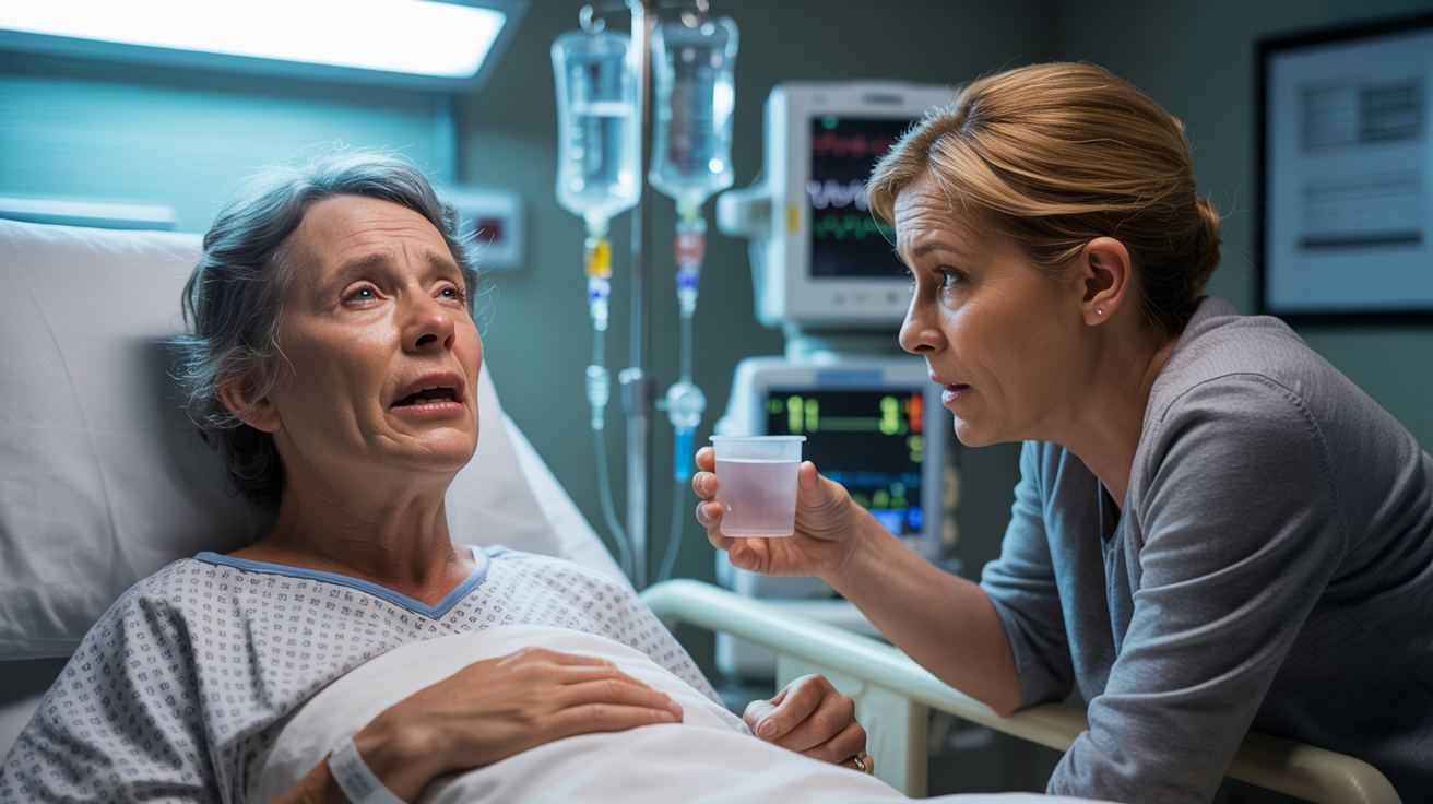 Friend Sneaks Sips Of Water To Thirsty Friend Before Surgery, Knowing It Might Trigger Complications