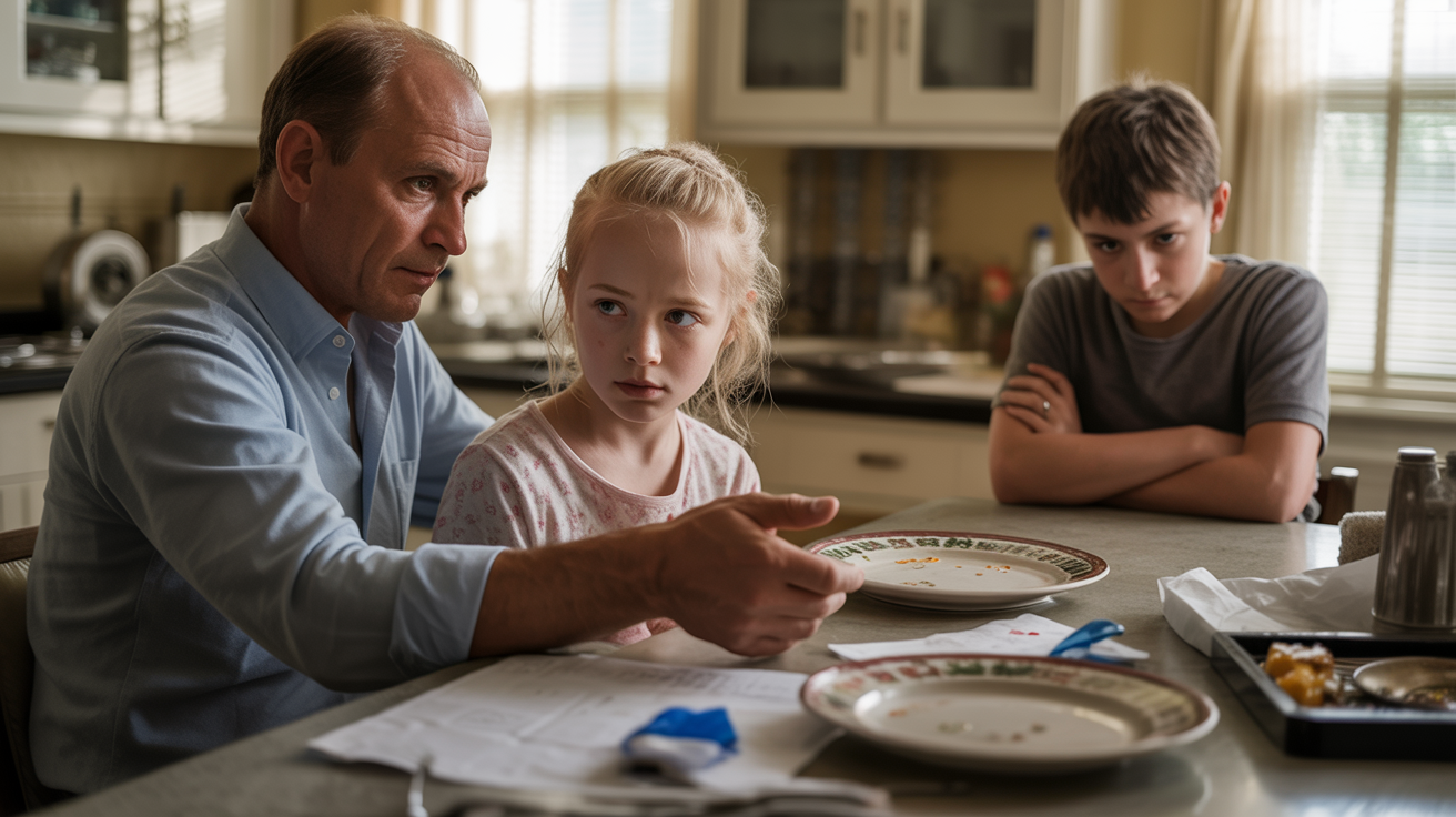 Grieving Father Devotes Every Moment To Dying Daughter While Healthy Son Quietly Breaks Apart