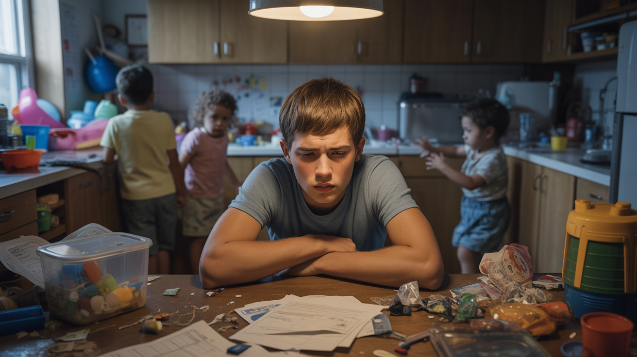 Teenage Boy Bears Family Burdens Alone For Years, One Day Snaps Because He Can't Take It Anymore