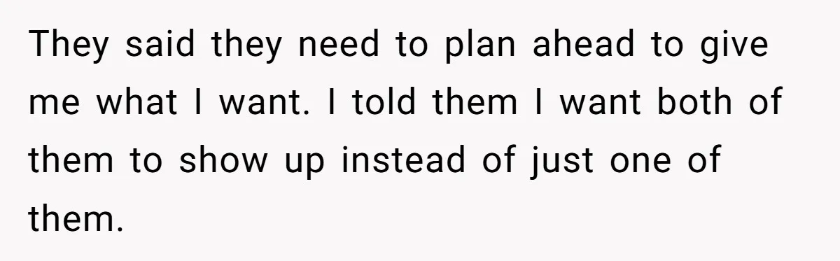 Teen Tells Divorced Parents He Wants Them Both There, Sparks Family Drama They said they need to plan ahead to give me what I want. I told them I want both of them to show up instead of just one of them.